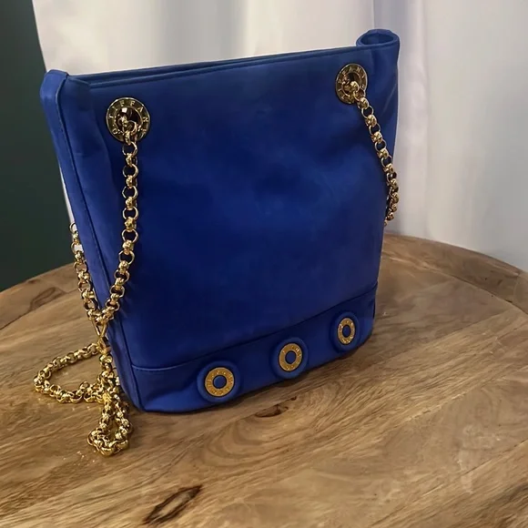 Tiffany and Co Suede blue bucket bag - Picture 1 of 15